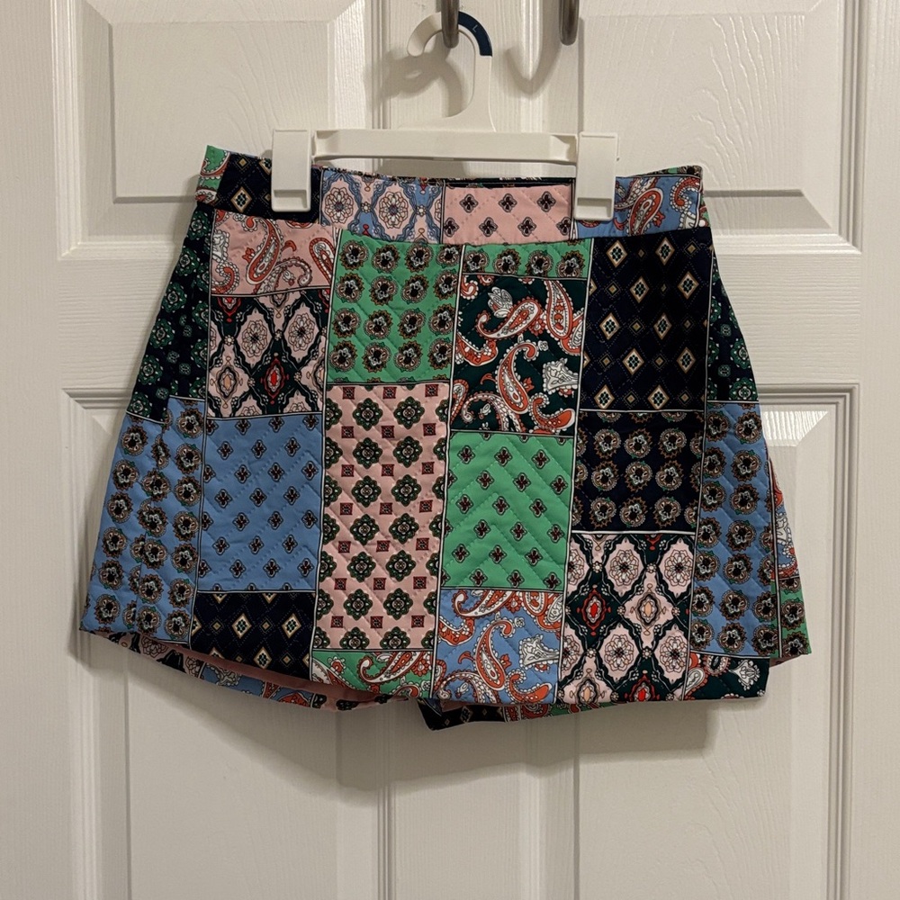 Colorful Patchwork Skort - image 1